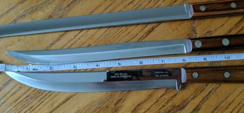 Vintage Case XX 4 Piece Carving Knife Set: Knives, Fork and Storage Tray  Wooden - Fresh Stock Dated January 2026