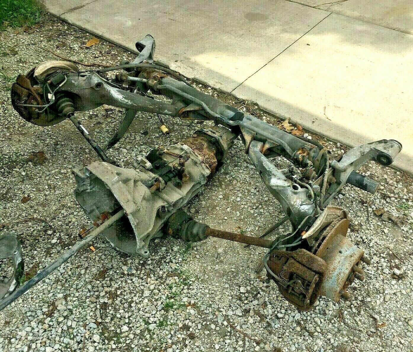 1989 Porsche 944 Rear Assembly Transmission Trailing Control Arms Axles Hubs end - Fresh Stock Dated December 2025