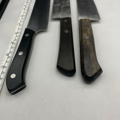 Damaged Lot of three Japanese Chef's Kitchen Knives  From Japan ST431 - Fresh Stock Dated January 2026