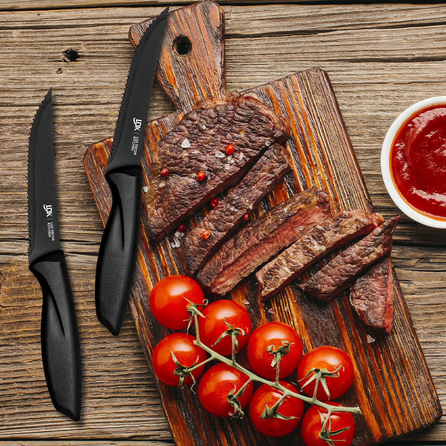 Professional 8 Piece Stainless Steel Steak Knife Sharp Chef Knives Kitchen Tool - Fresh Stock Dated January 2026