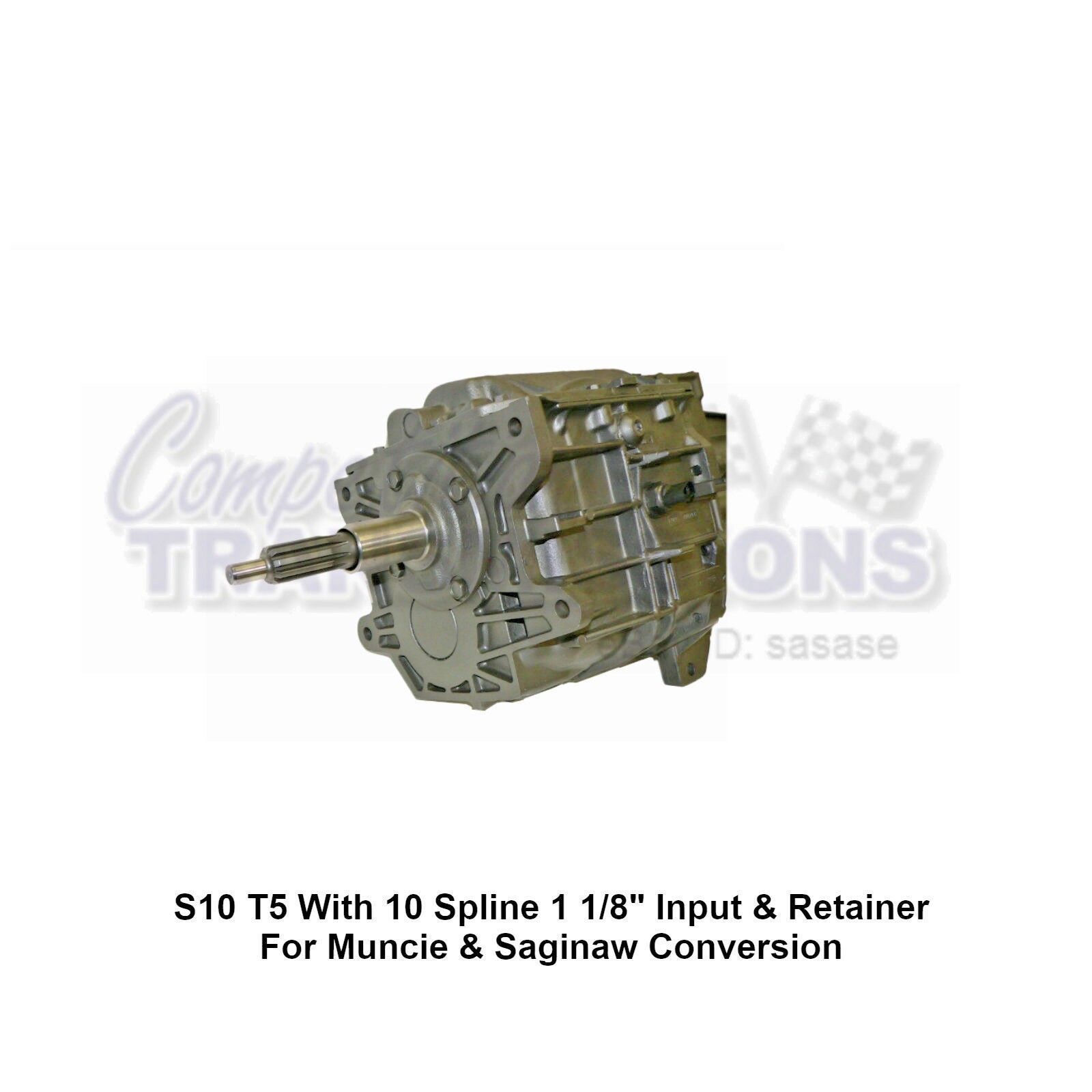 T5 S10 To Muncie/Saginaw Conversion Transmission REBUILT w/ Mechanical Speedo - Fresh Stock Dated December 2025