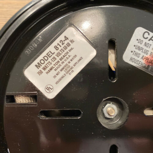 Vintage - Hamilton Beach -Fifth Burner- Portable Stove 812-4 750w Made USA WORKS - Fresh Stock Dated February 2026