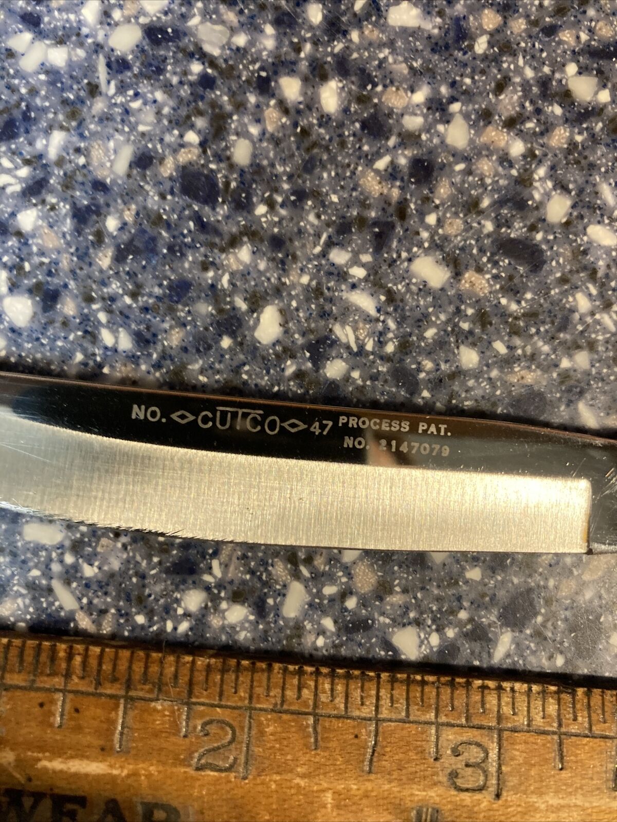 CUTCO 47 Pat No 2147079 SMOOTH EDGE STEAK KNIFE MID CENTURY WOOD - Fresh Stock Dated January 2026