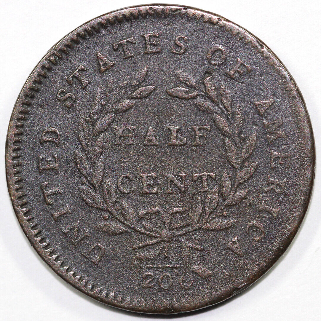 1794 1/2c C-9 Liberty Cap Half Cent EX; Superior Chalkey Collection 1990 - Fresh Stock Dated December 2025