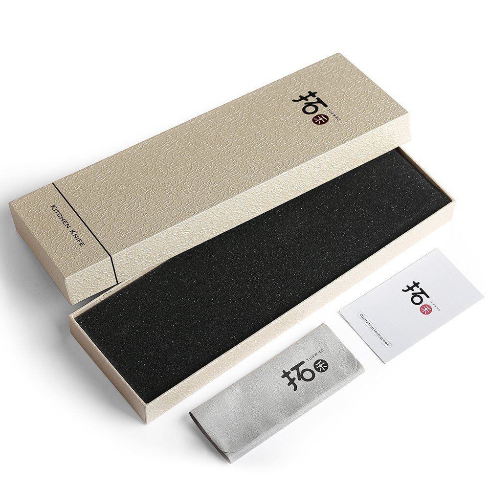 TURWHO 7inch Cleaver Knife 67-Layer Japanese VG10 Damascus Steel Chef Knives - Fresh Stock Dated January 2026