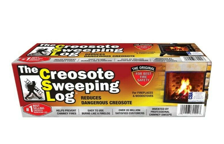 Creosote Sweeping Log Fireplace/ Woodstove/ Chimney Cleaner  PACK OF 2 - Fresh Stock Dated January 2026