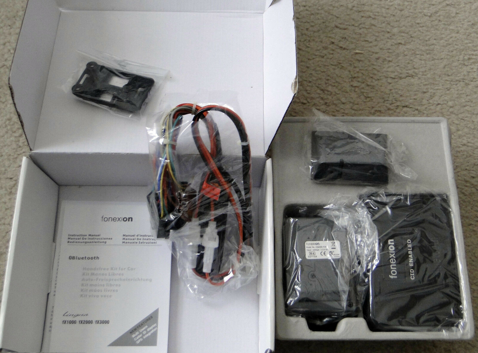 Fonexion Fx2000 Lingua - Hands Free Bluetooth Car Kit, Brand New, FREE SHIPPING - Fresh Stock Dated December 2025