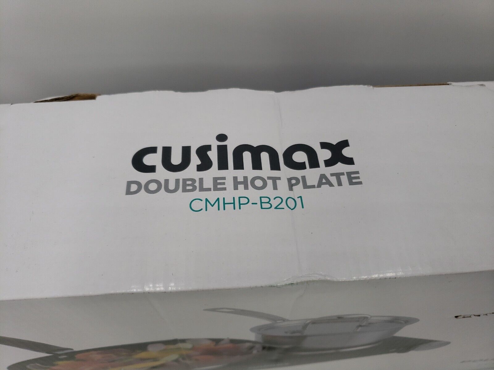 NEW Cusimax Double Hot Plate CMHP-B201 Damaged Box - Fresh Stock Dated February 2026