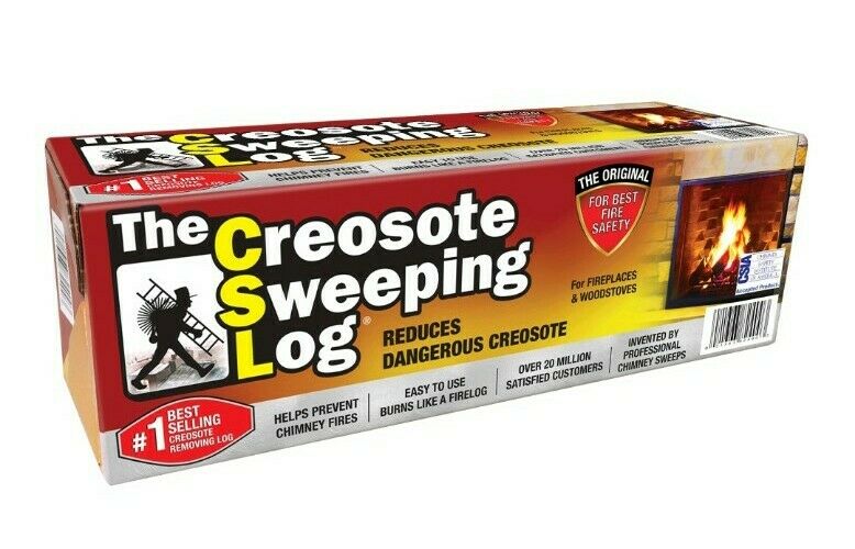 Creosote Sweeping Log Fireplace/ Woodstove/ Chimney Cleaner  PACK OF 2 - Fresh Stock Dated January 2026