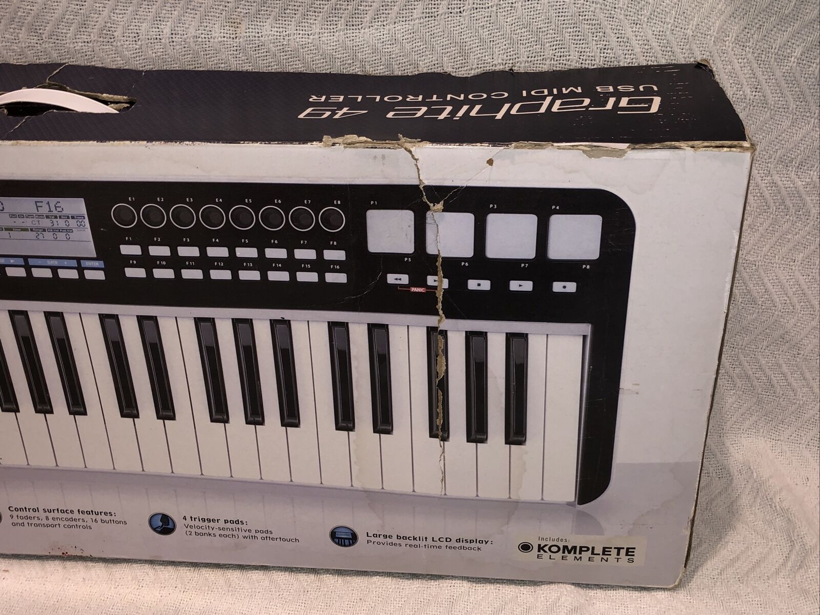 Samson Graphite 49 Key USB MIDI DJ Keyboard Controller After Touch No Power Cord - Fresh Stock Dated December 2025