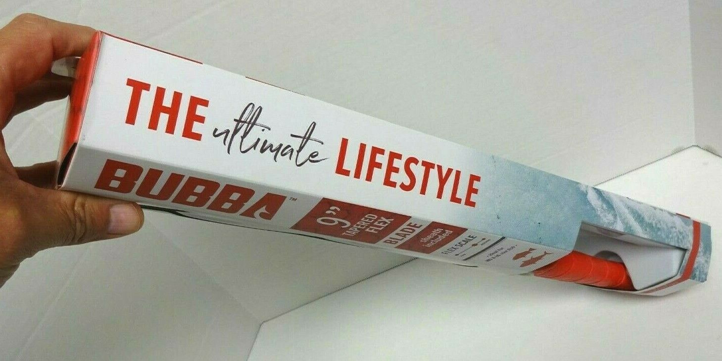 Bubba Blade BB1-9TF 9 In. Tapered Flex Fillet Knife w/ Sheath NEW - Fresh Stock Dated January 2026