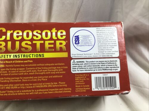 Pine Mountain 4152501500 First Alert Creosote Buster Chimney Cleaning Safety ... - Fresh Stock Dated December 2025