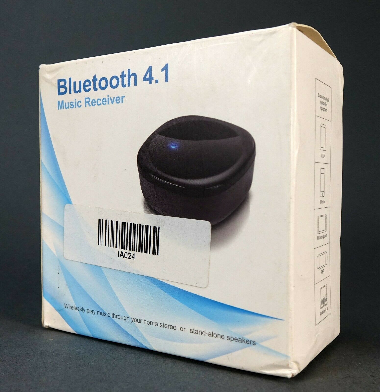 Bluetooth 4.1 Audio Stereo Music Receiver Adapter A2DP Compatible 3.5mm AUX - Fresh Stock Dated December 2025