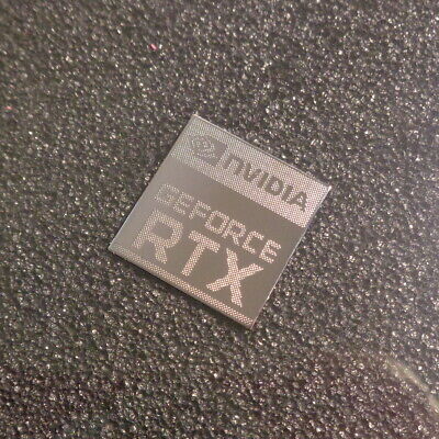 Graphics nVidia GeForce RTX Label / Aufkleber/ Sticker / Logo 17x18mm [465b] - Fresh Stock Dated February 2026