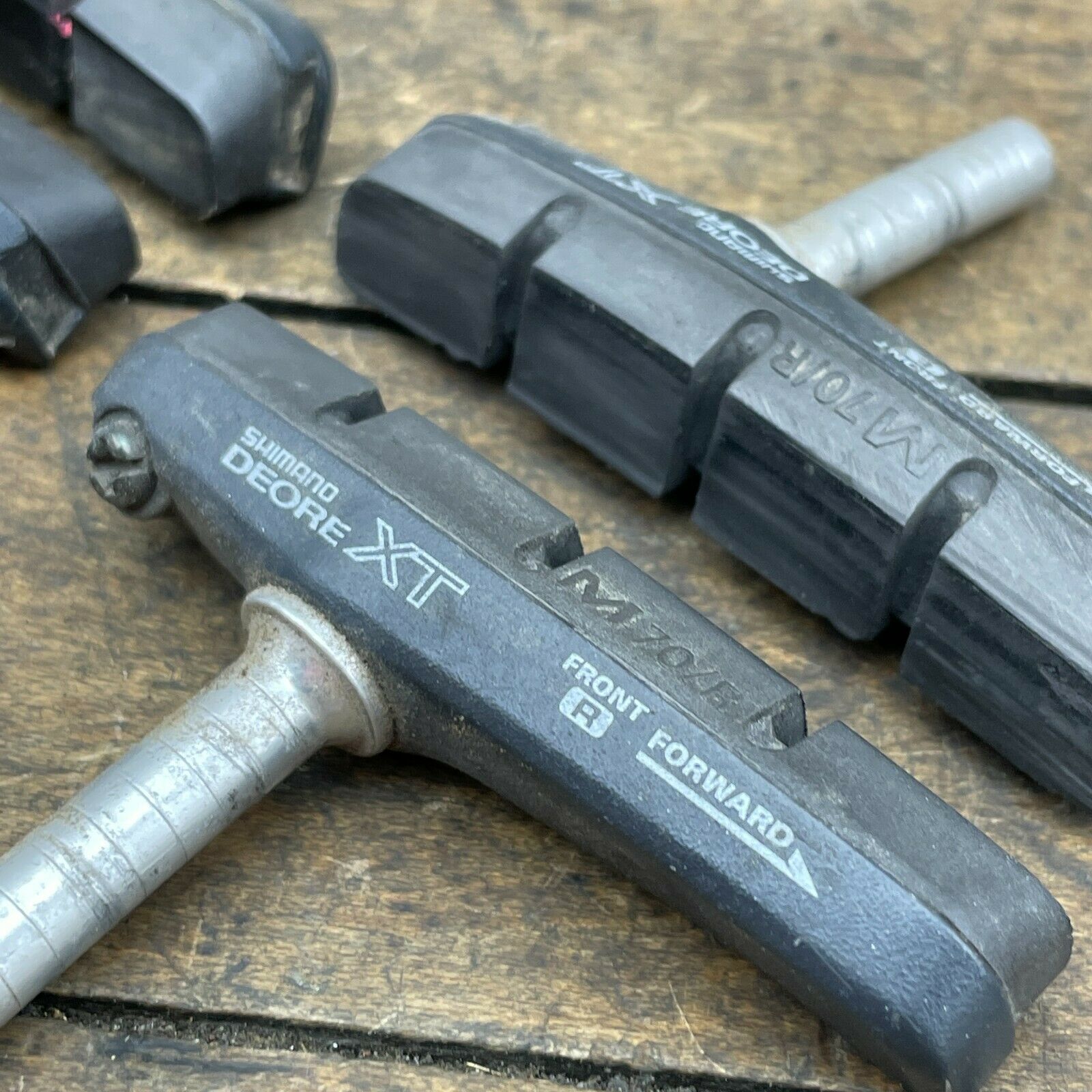 Shimano Deore XT Brake Pads BR-M737 Vintage Shoes Post (4) Set - Fresh Stock Dated December 2025