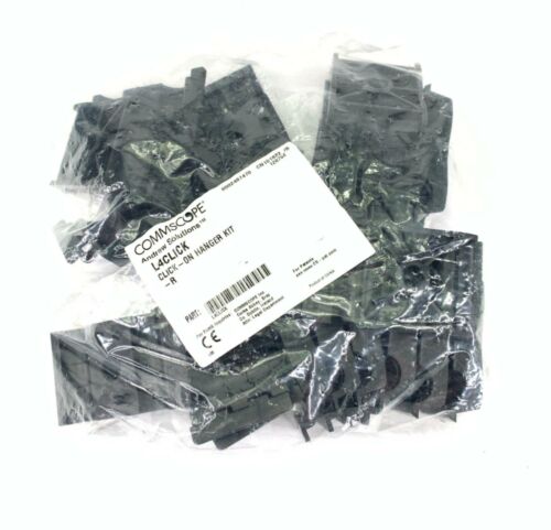 Lot of 3 Commscope L4Click Click-On Hanger Kit R for Coaxial Cable - Fresh Stock Dated December 2025