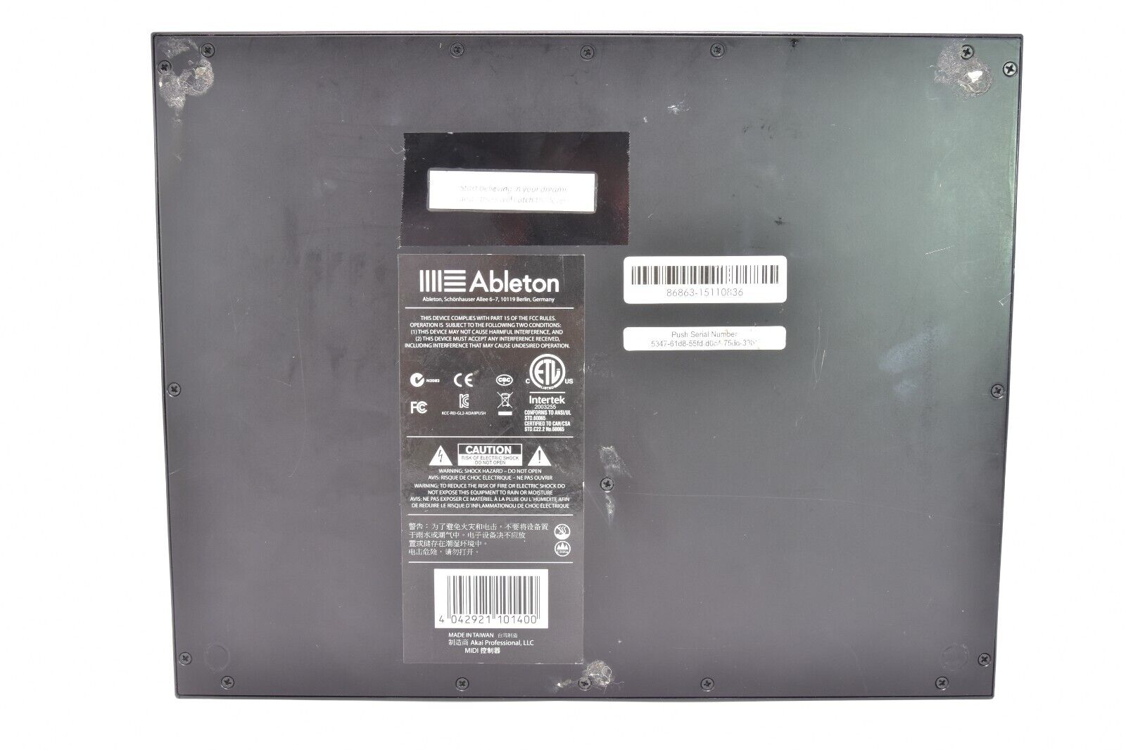 ABLETON PUSH 1 AKAI Advanced Live MIDI Controller - Fresh Stock Dated December 2025