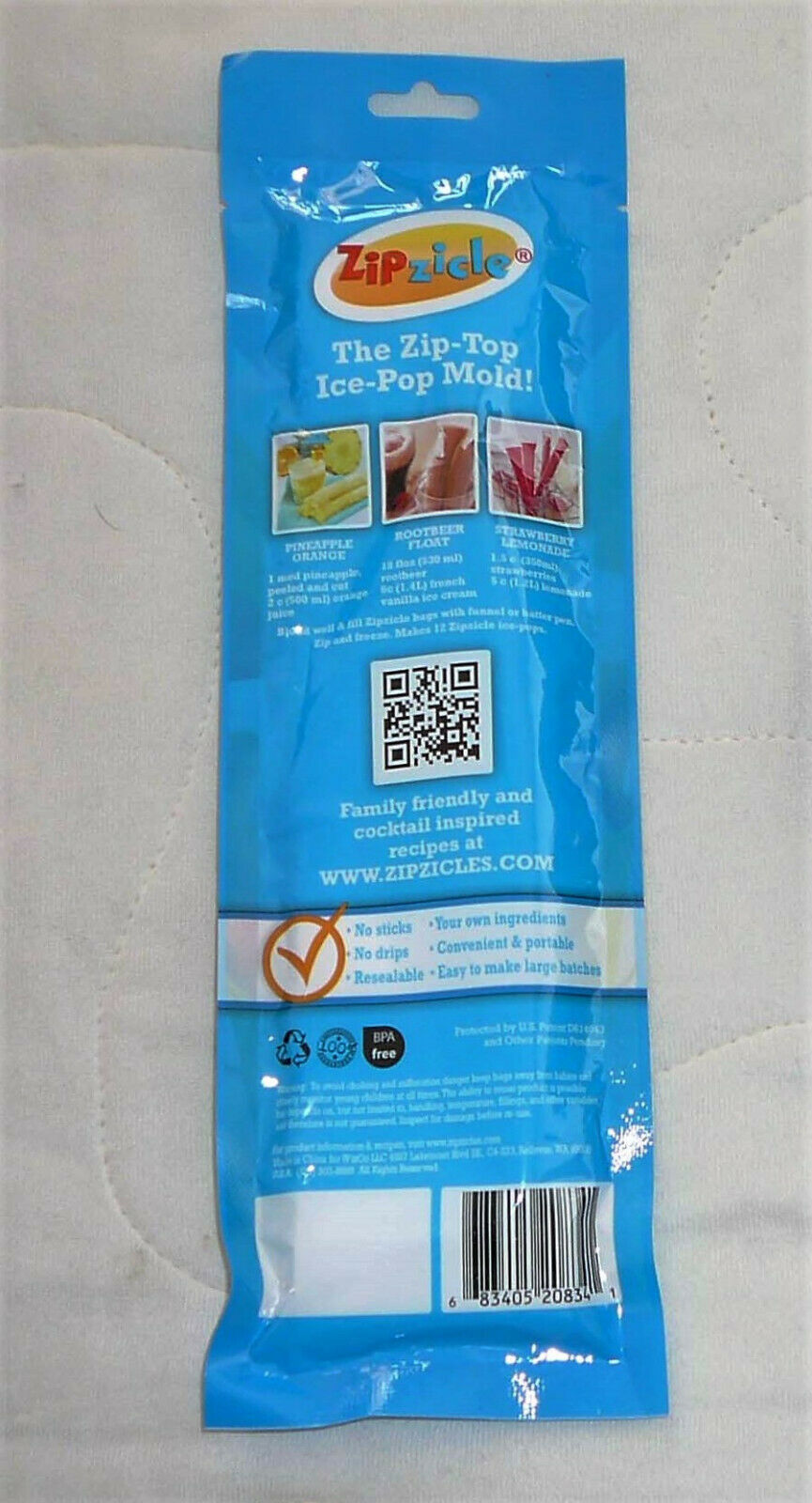 Lot Ice Pop Molds Popcicle Resealable Zip Top Pouch Bags Make Your Own - Fresh Stock Dated February 2026