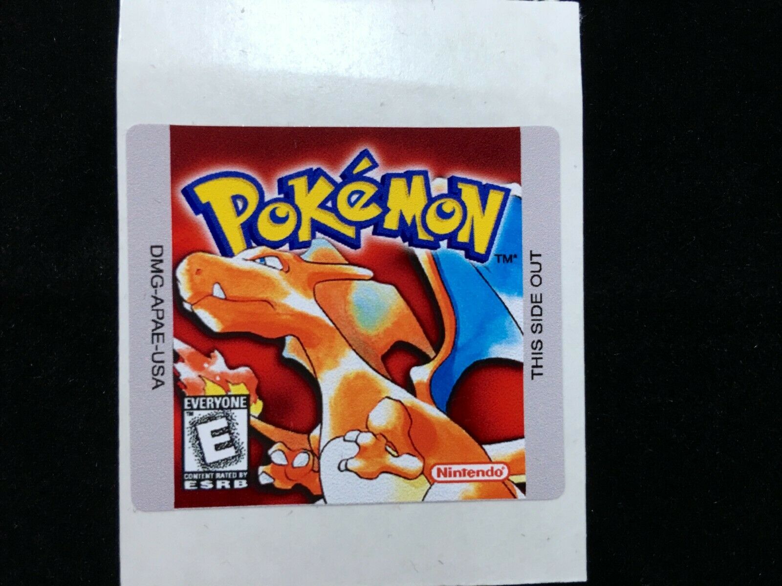 Pokemon Red Version Replacement Nintendo Gameboy Label Sticker - Fresh Stock Dated February 2026