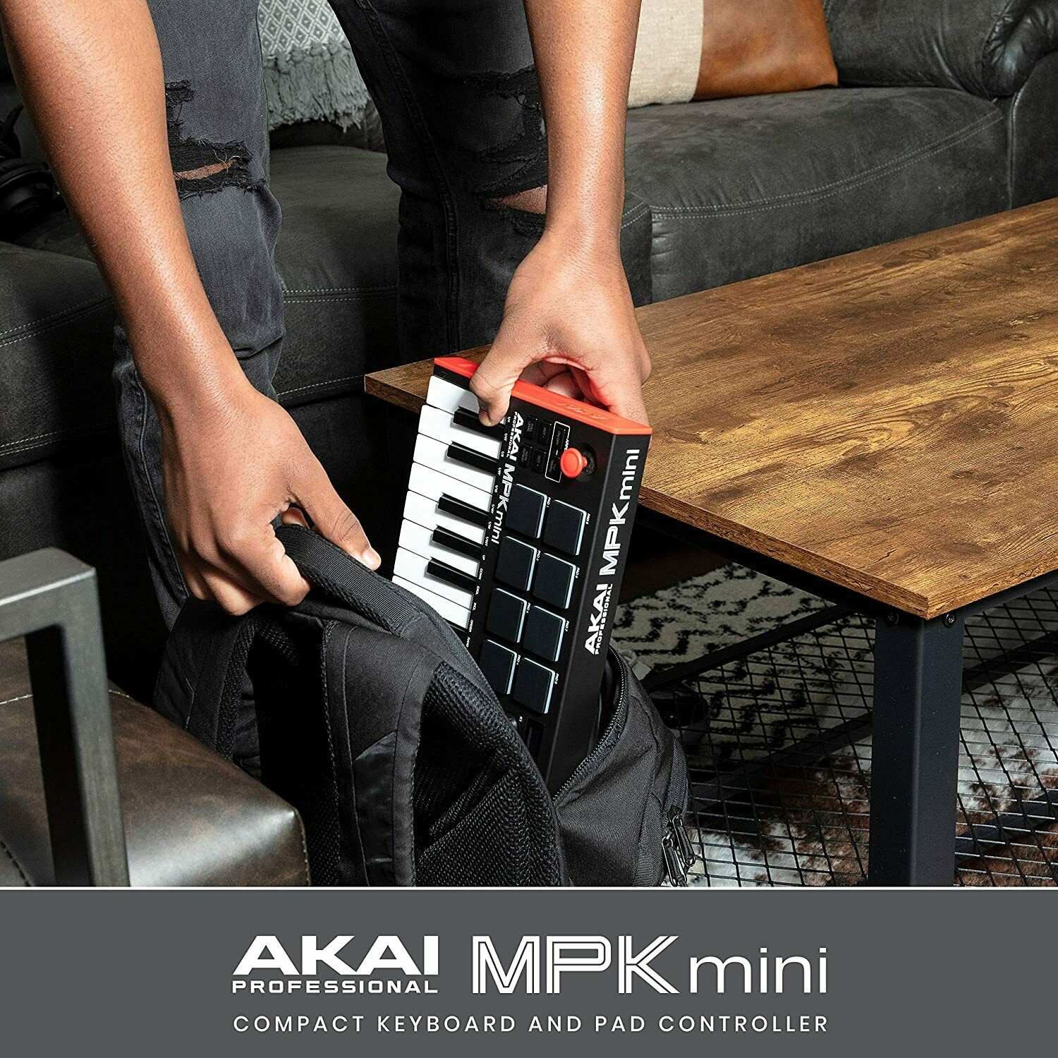Akai Professional MPK Mini MKIII 25-Key MIDI Controller + USB 2.0 Hub & Cable - Fresh Stock Dated December 2025