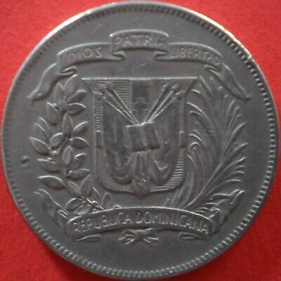 DOMINICAN REPUBLIC ½ PESO 1975 Dominicana Dominikanische Dominicaine Domenicana - Fresh Stock Dated December 2025