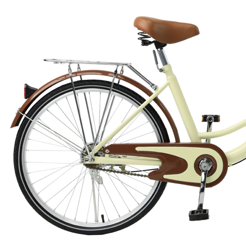 Beach Cruiser Bike 24 Inch Bicycle Step-through Frame Comfort Classic Ride - Fresh Stock Dated December 2025