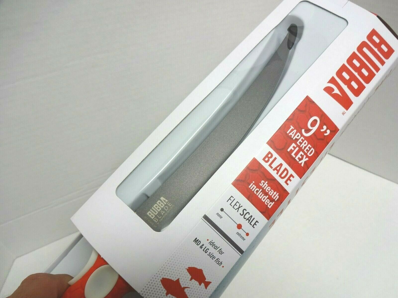 Bubba Blade BB1-9TF 9 In. Tapered Flex Fillet Knife w/ Sheath NEW - Fresh Stock Dated January 2026