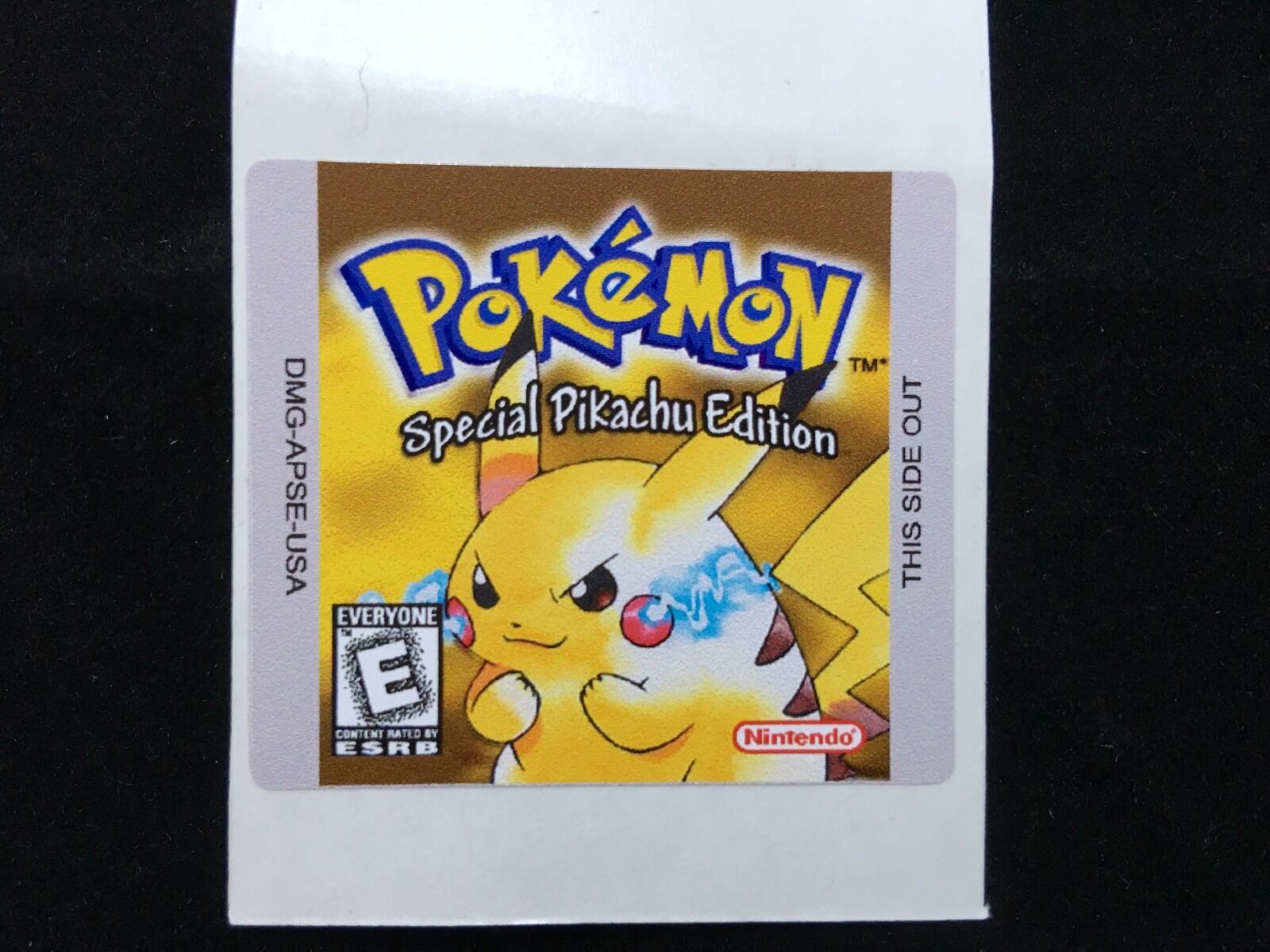 Pokemon Yellow Version Replacement Nintendo Gameboy Cartridge Label Sticker - Fresh Stock Dated February 2026