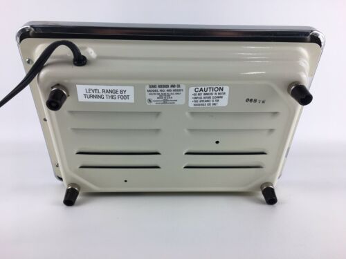 Vintage Portable Sears Roebuck Electric Table Range Hot Plate-Mid Century-Clean! - Fresh Stock Dated February 2026