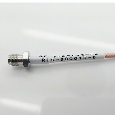 MMCX Male (Plug) to SMA Female (Jack) RG316/U Coaxial Cable Assembly, 6 inch - Fresh Stock Dated December 2025