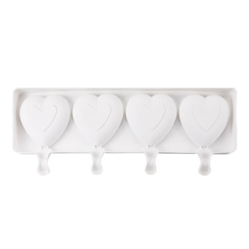 3 Pack 4 Cell Popsicle Molds Silicone DIY Frozen Juice Ice Cream Lolly Pop Mould - Fresh Stock Dated February 2026