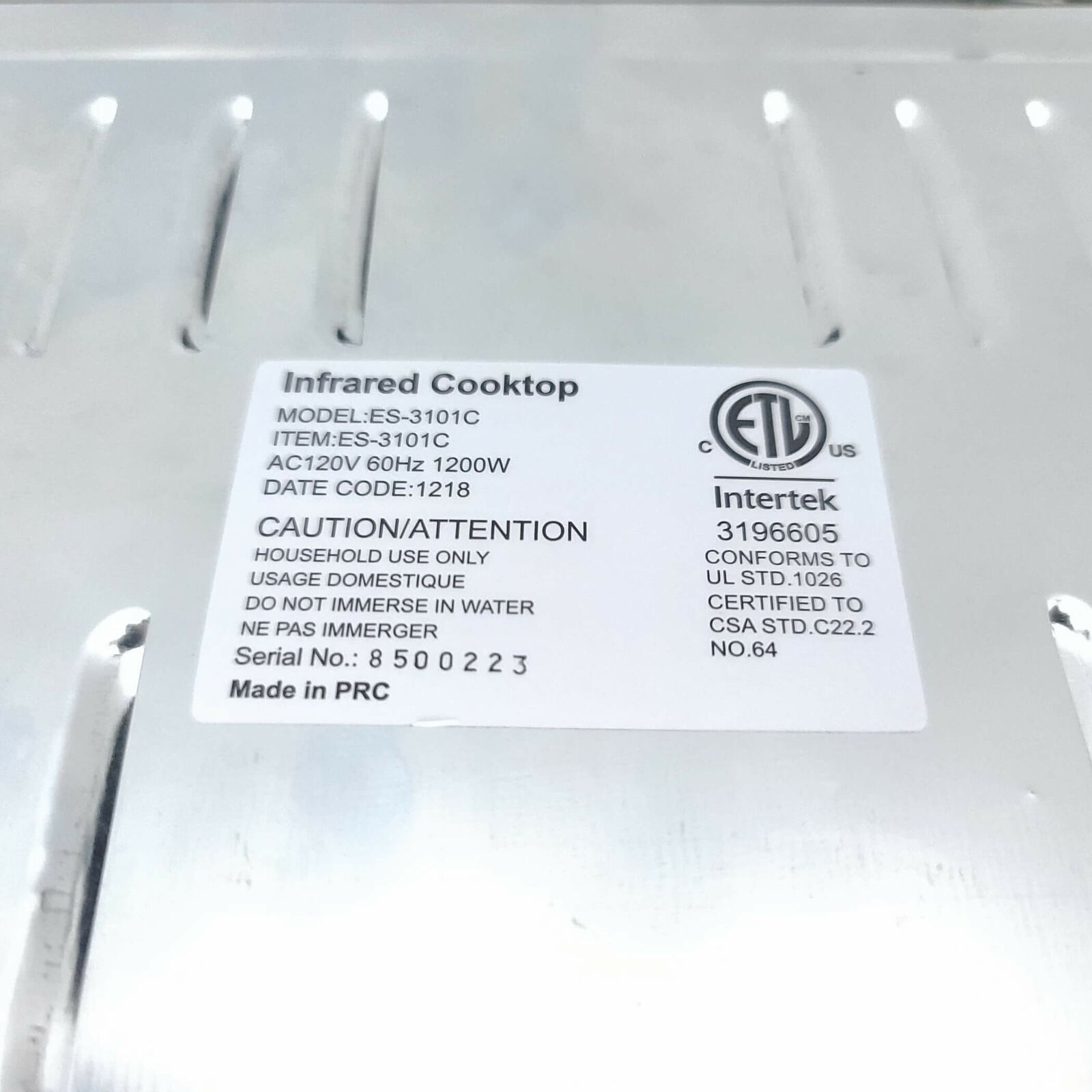 Techwood 7 in 1 Infrared Cooktop ES-31010C Adjustable Temperature - Fresh Stock Dated February 2026