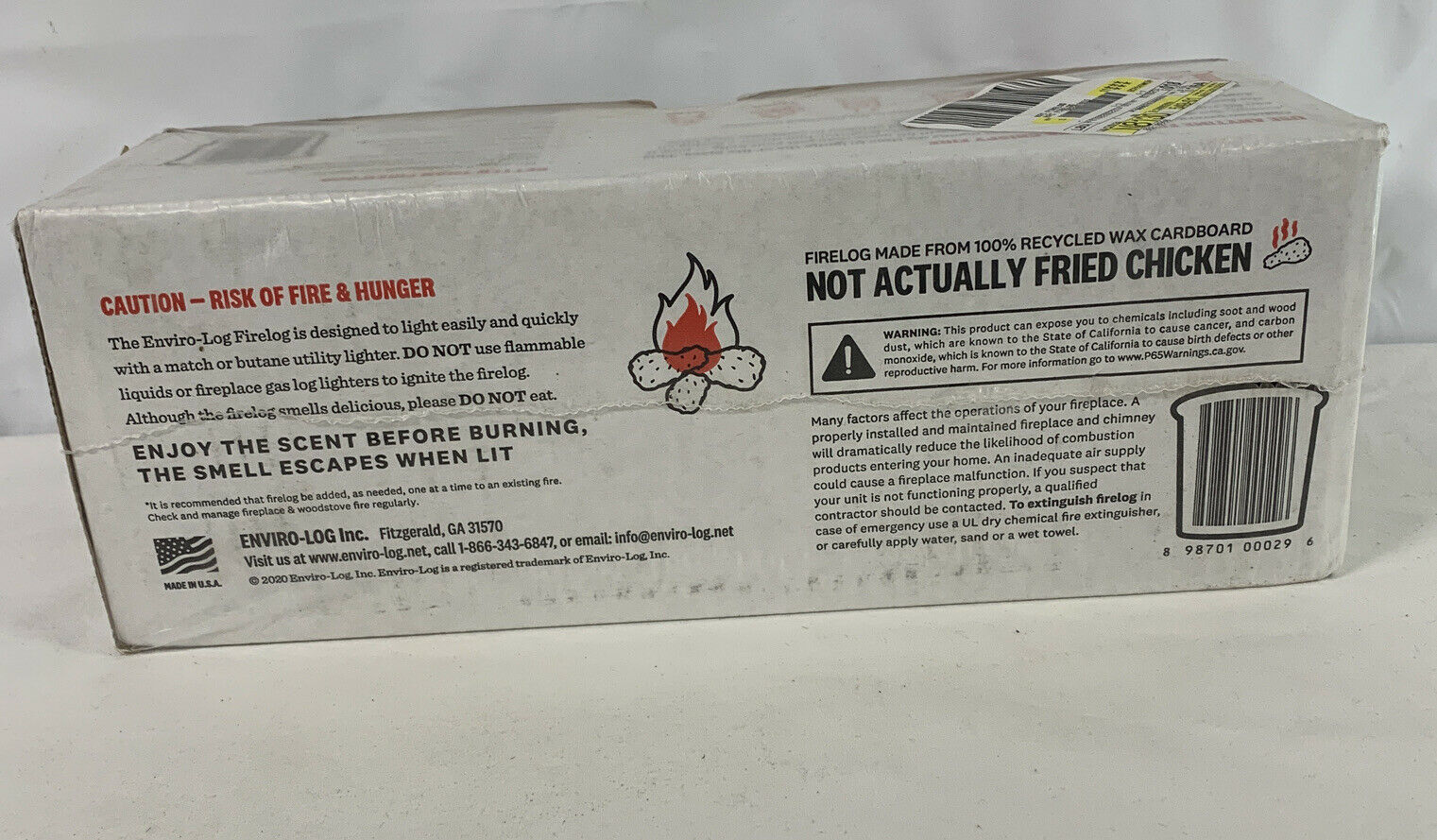 LOT OF 3 NEW Genuine KFC Fire Log 11 Herb Spice ENVIROLOG Kentucky Fried Chicken - Fresh Stock Dated December 2025