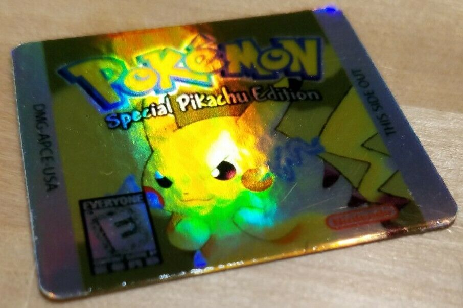 ☆ PRIME DAY SALE ☆1 NINTENDO GAME BOY COLOR POKEMON YELLOW CARTRIDGE HOLO LABEL - Fresh Stock Dated February 2026