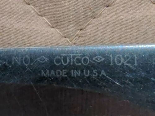 CUTCO 1020 & 1021 Paring & Trimmer Knives Brown Red/Orange Swirl Lamb Handles - Fresh Stock Dated January 2026