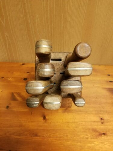 Vintage USA Chicago Cutlery 9 Pc. Piece Knife Set With Sharpener & Block - Fresh Stock Dated January 2026