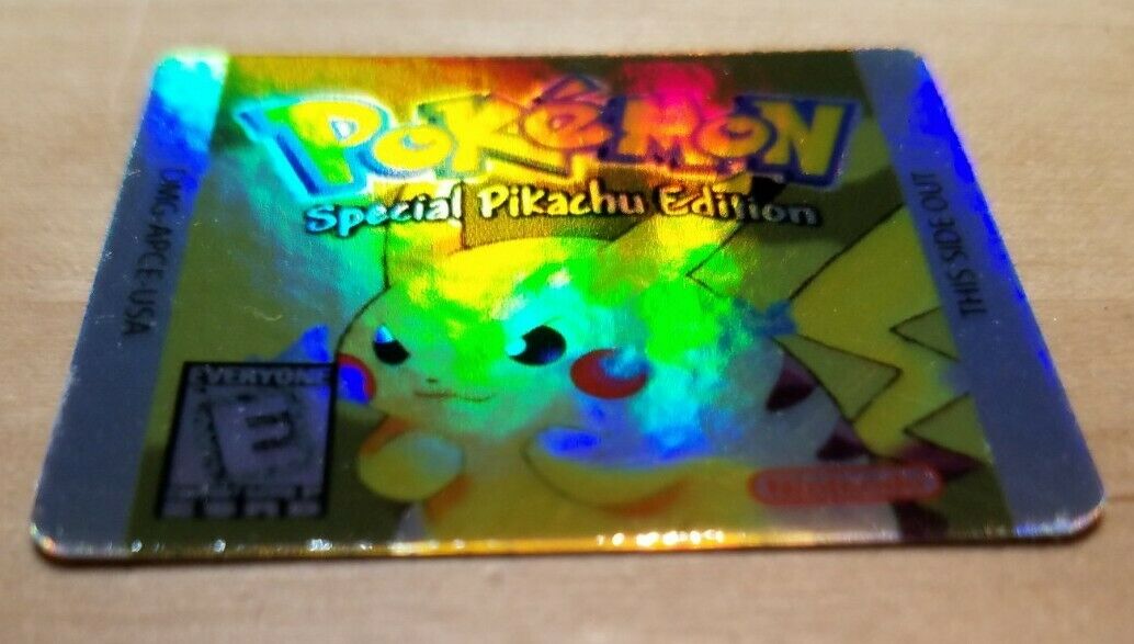 ☆ PRIME DAY SALE ☆1 NINTENDO GAME BOY COLOR POKEMON YELLOW CARTRIDGE HOLO LABEL - Fresh Stock Dated February 2026