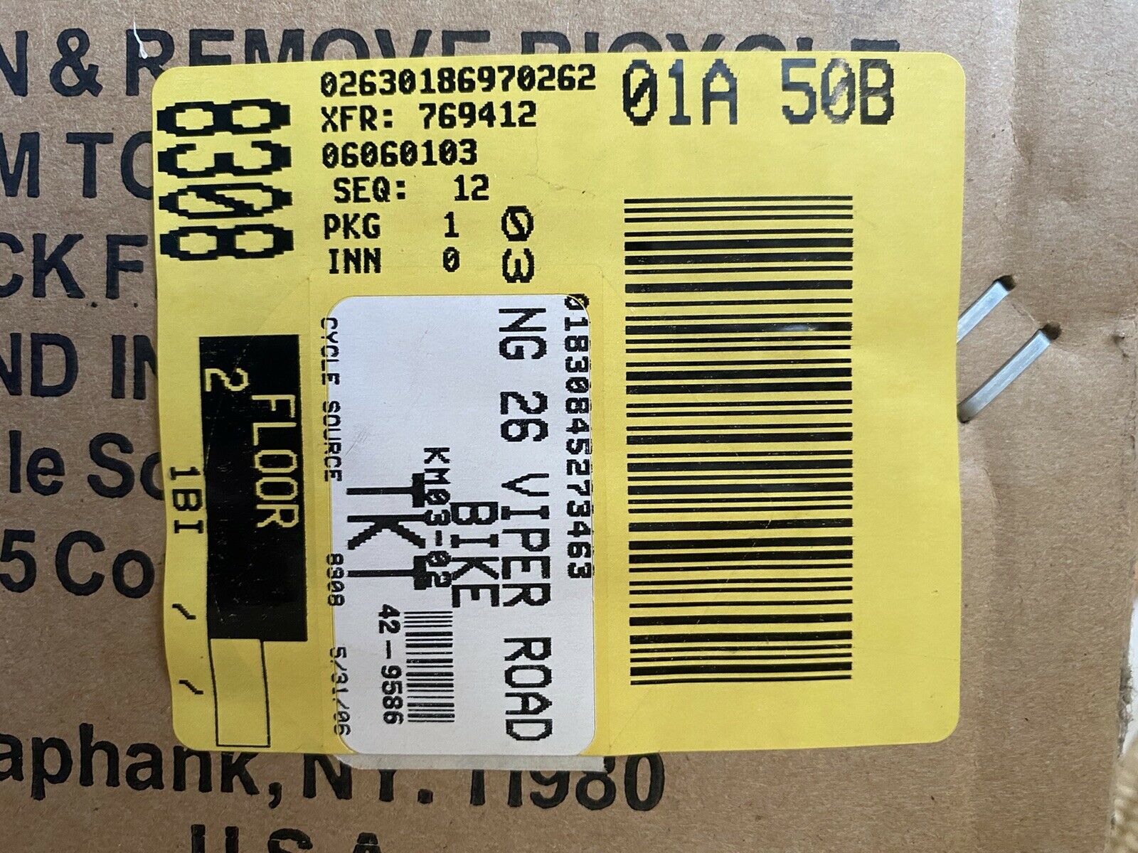 Cycle Source MOPAR Dodge Viper 27” Bicycle-New In Unopened Box- RARE!! - Fresh Stock Dated December 2025