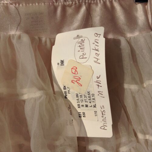Laura Dare Pale Pink WhitePetticoat Tutu Girls Sz L Play Dress-Up Dance USA Made - Fresh Stock Dated December 2025