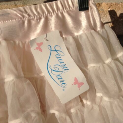 Laura Dare Pale Pink WhitePetticoat Tutu Girls Sz L Play Dress-Up Dance USA Made - Fresh Stock Dated December 2025