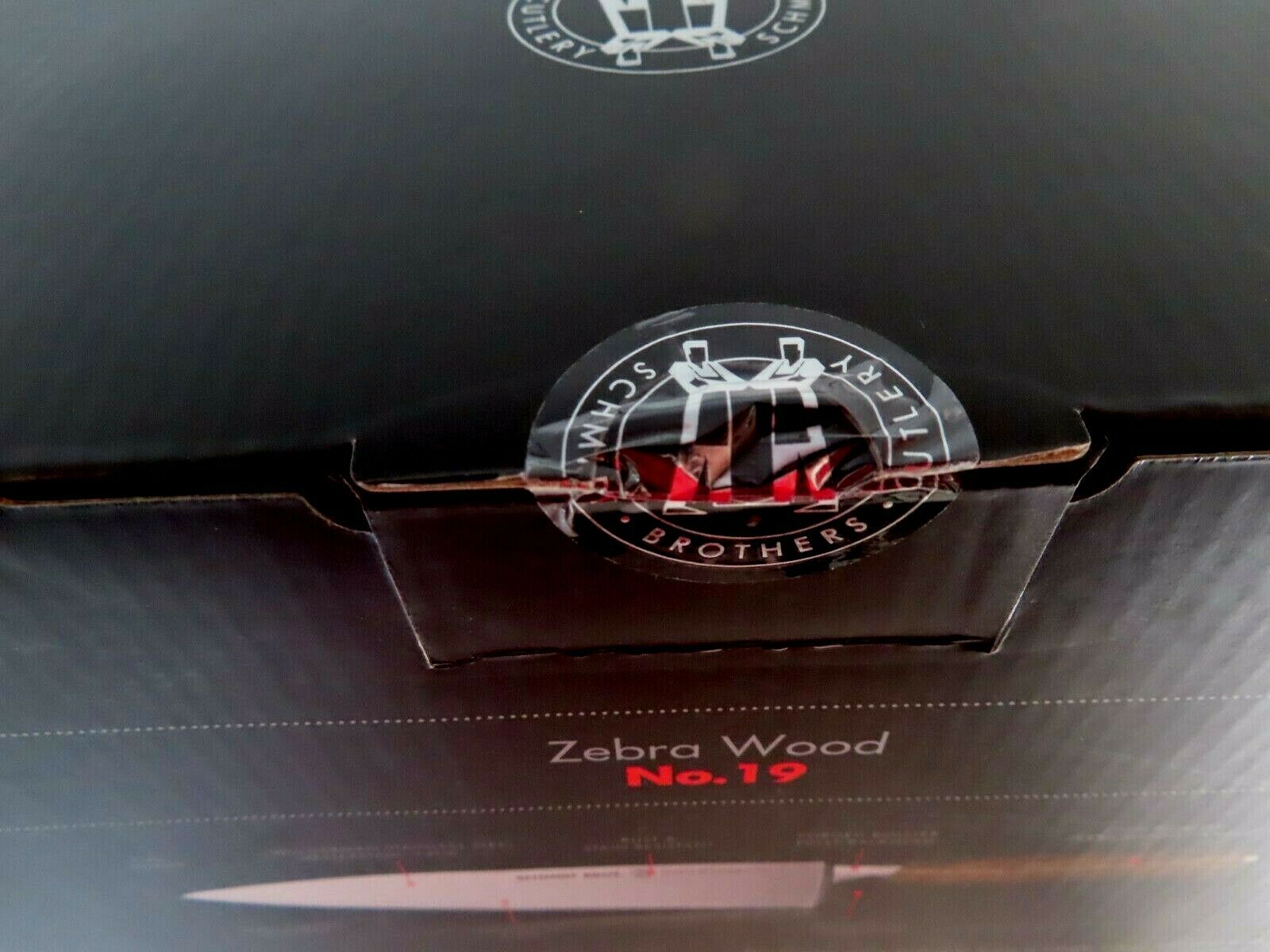 Schmidt Brothers High-Carbon Stainless Steel Cutlery Zebra Wood, 15-Piece Set - Fresh Stock Dated January 2026