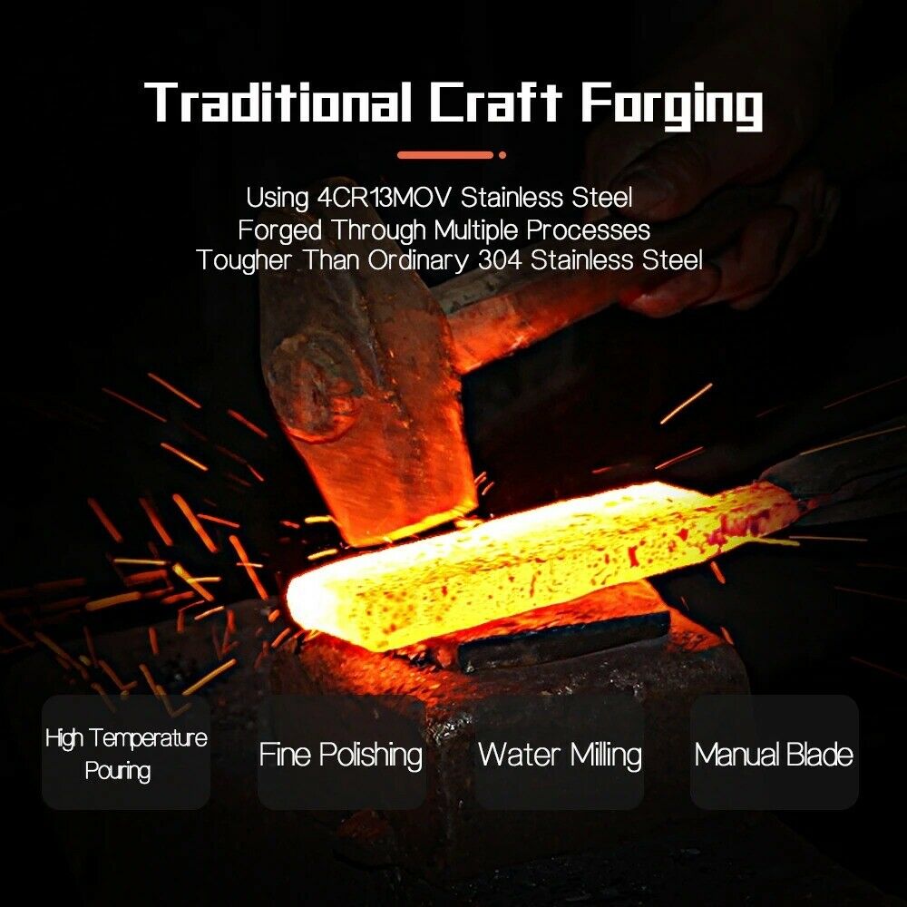 Gyuto Knife Butcher Cleaver Knife Forged Serbian Camping Kitchen Chef Knife - Fresh Stock Dated January 2026