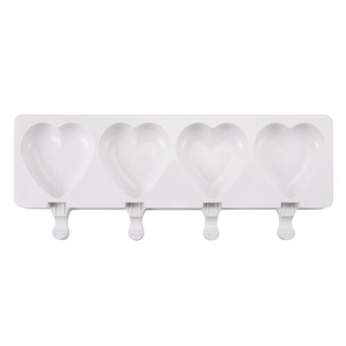 3 Pack 4 Cell Popsicle Molds Silicone DIY Frozen Juice Ice Cream Lolly Pop Mould - Fresh Stock Dated February 2026