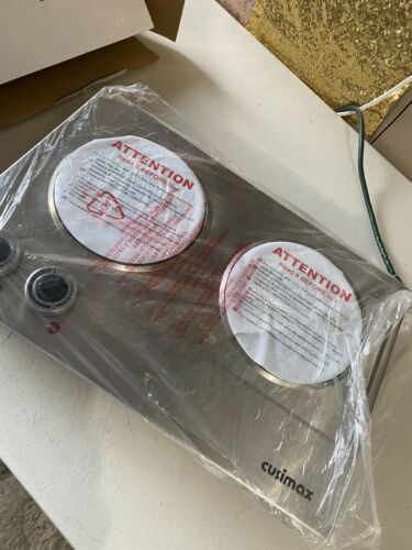 CUSIMAX 1800W Ceramic Electric Hot Plate for Cooking, Silver, Stainless - Fresh Stock Dated February 2026