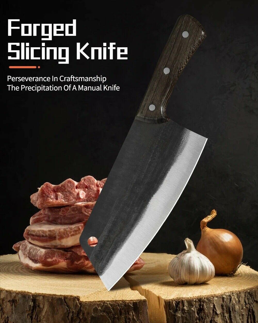 Gyuto Knife Butcher Cleaver Knife Forged Serbian Camping Kitchen Chef Knife - Fresh Stock Dated January 2026