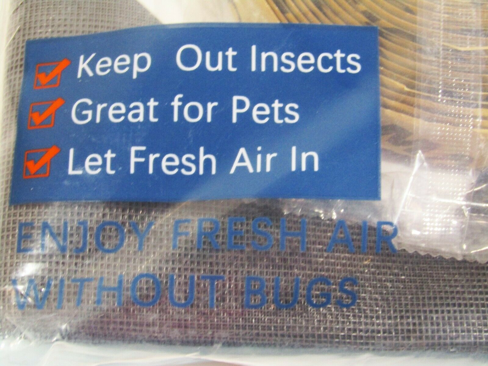 Magzo Gray Magnetic Screen Door, Reinforced Fiberglass Mesh 38