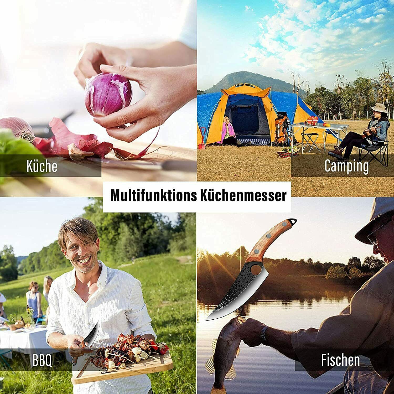 Butcher Knife Hand Forged Boning Knife with Sheath HighCarbon Steel Fillet Knife - Fresh Stock Dated January 2026