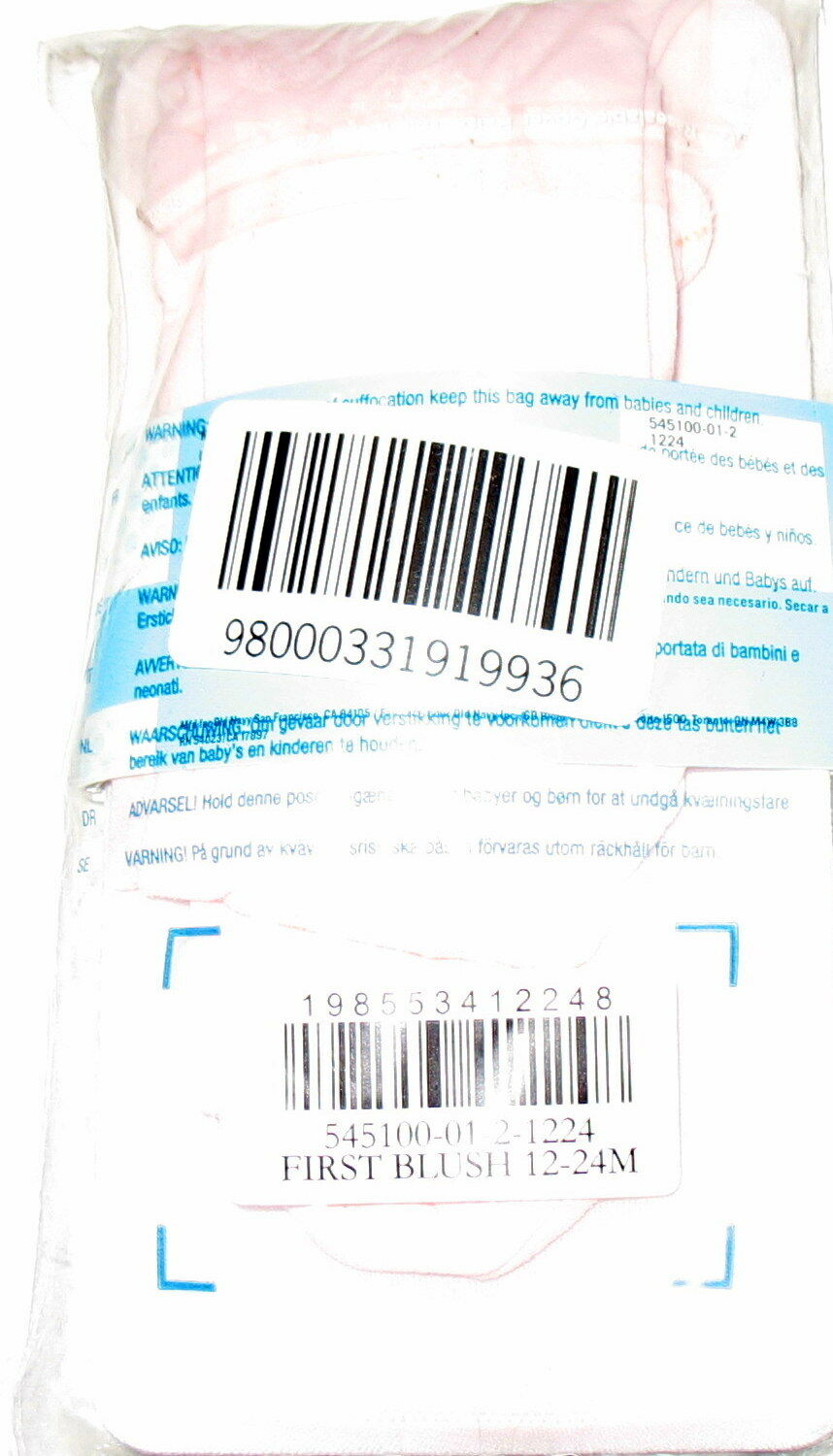 OLD NAVY - NEW PACKAGE LIGHT BLUSH PINK - TODDLER FOOTED TIGHTS -  12 -24 MONTHS - Fresh Stock Dated December 2025