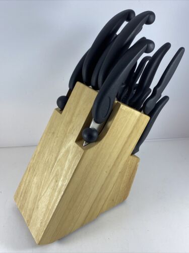 MIRACLE BLADE III Knife Set with Block - 15 Pieces - Stainless Steel - Fresh Stock Dated January 2026