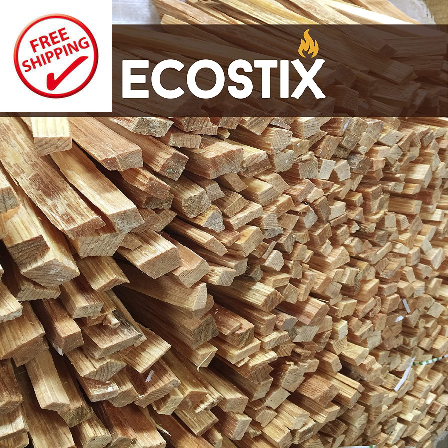 Easygoproducts Approx. 120 Eco-Stix Fatwood Fire Starter Kindling Firewood Stick - Fresh Stock Dated January 2026